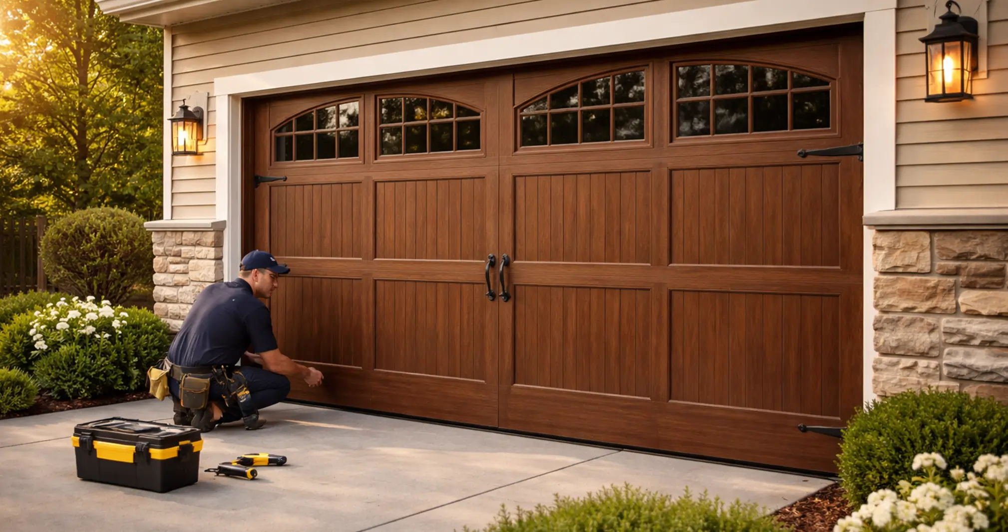 Residential garage door installation ensuring long-lasting durability